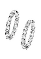 gorgeous silver round baby huggie earrings